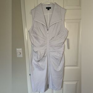Tribal White Midi Dress